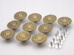 Guzik metalowy do spodni kurtki 20 mm 10 sztuk