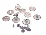 Guzik metalowy do spodni kurtki 20 mm 10 sztuk
