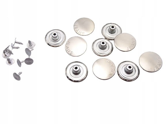 Guzik metalowy do spodni kurtki 20mm 10 sztuk
