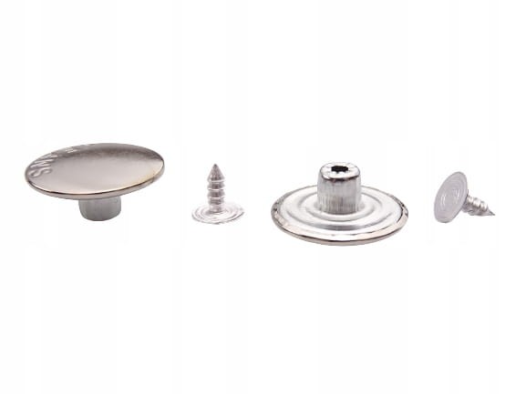Guzik metalowy do spodni kurtki 20mm 10 sztuk