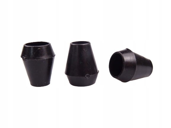 Końcówka plastikowa do sznurka 5 / 7 mm czarny 10 sztuk
