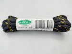 Sznurowadła trekkingowe mocne 150 cm czarno - żółte