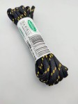Sznurowadła trekkingowe mocne 150 cm czarno - żółte