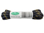 Sznurowadła trekkingowe mocne 120 cm czarno - żółte