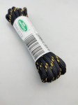 Sznurowadła trekkingowe mocne 120 cm czarno - żółte
