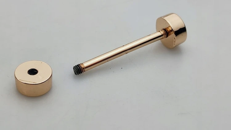 Sztanga okucie metalowe do torby torebki 32 x 10 mm złote 1 sztuka