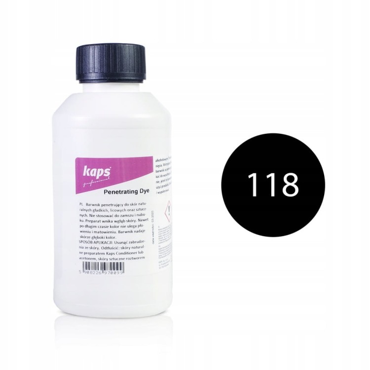 Farba do butów Penetrating Dye Kaps 500 ml czarny
