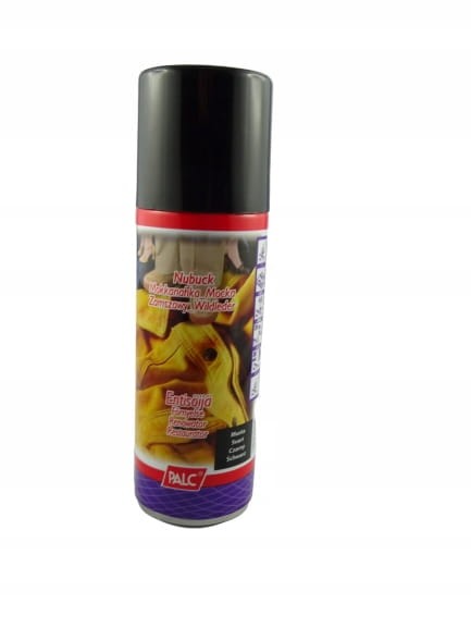 Pasta renowator do zamszu nubuku w sprayu PALC 200 ml czarny