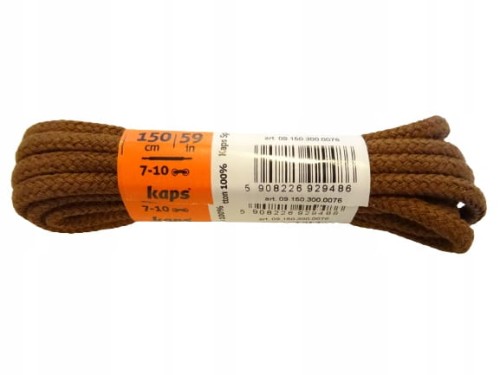 Sznurowadła sznurówki 100 % bawełna 150 cm brązowe 5