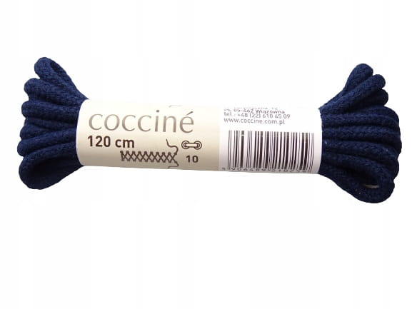 Sznurowadła sznurówki 100% bawełny 120 cm granat 3