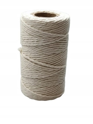Sznurek 100 % bawełniany gr. 2 mm / 100 g biały