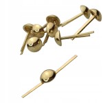 Pukle stopki nóżki do walizki torby torebki 9 / 4 mm złote 10 sztuk
