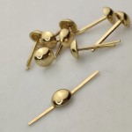 Pukle stopki nóżki do walizki torby torebki 9 / 4 mm złote 10 sztuk