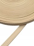 Pasek skórzany do torebki butów 8 mm / 100 cm beżowy