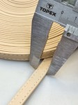 Pasek skórzany do torebki butów 8 mm / 100 cm beżowy