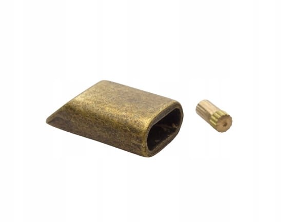 Końcówka metalowa do zamka 9 mm stare złoto 1 szuka