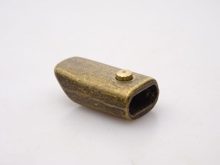 Końcówka metalowa do zamka 9 mm stare złoto 1 szuka