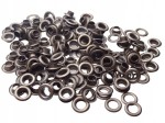 Oczka Polskie metalowe z podkładką 6 / 12 / 5 mm 10 sztuk czarny oxyda