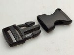 Klamra zatrzaskowa plastikowa do plecaka torby 20 mm do paska 1 szt czarna