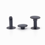 Nity zbitki 12 / 4 / 13 mm jednostronne kaletnicze  czarny mat 10 sztuk