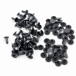 Nity zbitki 12 / 4 / 13 mm kaletnicze szewskie  czarny mat 50 sztuk