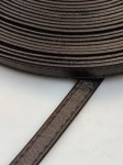 Pasek skórzany do torebki butów 8 mm / 100 cm ciemny brąz