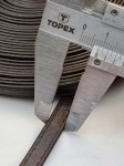 Pasek skórzany do torebki butów 8 mm / 100 cm ciemny brąz