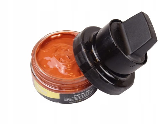 Pasta krem woskowy DELICATE CRAM z gąbką do butów 50 ml orzech włoski