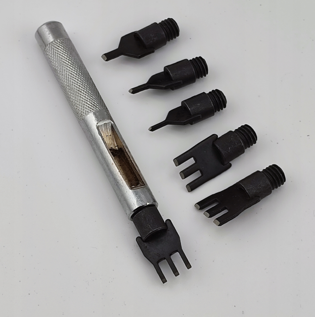 Wybijak wycinak otworów w skórze pod szwy grubość 1,5 mm / 2,3 mm / 3,1 mm