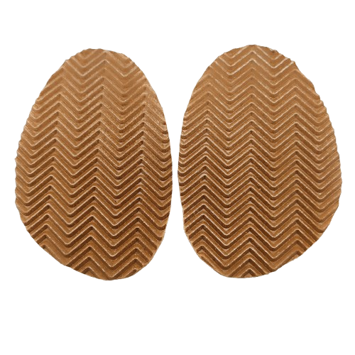 Zelówki antypoślizgowe jodeła na zimę grubość 3 mm beżowe 7,5 cm x 12 cm