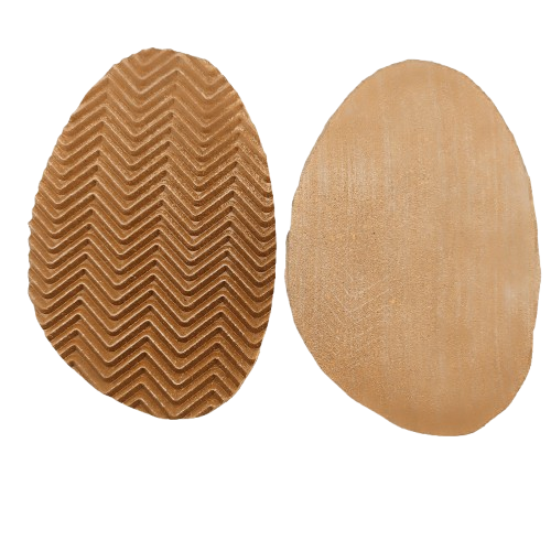 Zelówki antypoślizgowe jodeła na zimę grubość 3 mm beżowe 7,5 cm x 12 cm