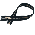 Zamek  metalowy rozdzielczy # 5 autolock 50 cm czarno-złoty ozdobny
