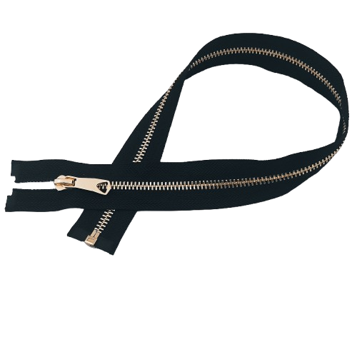 Zamek  metalowy rozdzielczy # 5 autolock 50 cm czarno-złoty ozdobny