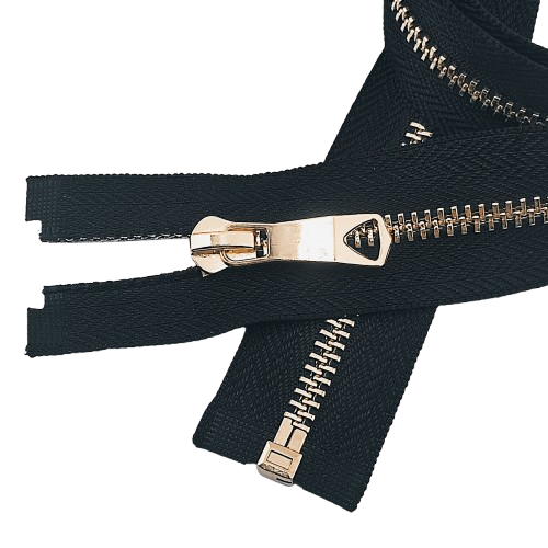 Zamek metalowy rozdzielczy # 5 autolock 85 cm czarno-złoty ozdobny
