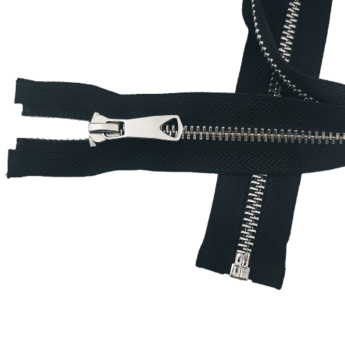 Zamek metalowy rozdzielczy # 5 autolock 85 cm nikiel ozdobny