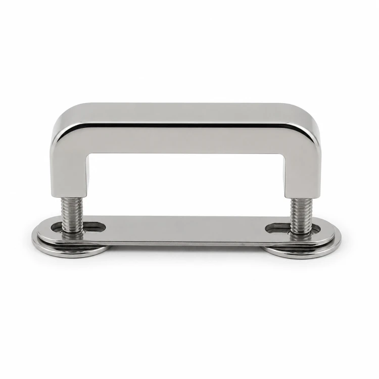 Uchwyt do torebki metalowy 25 mm srebrny okucie kaletnicze