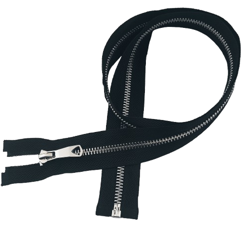 Zamek metalowy rozdzielczy # 5 autolock 80 cm nikiel ozdobny
