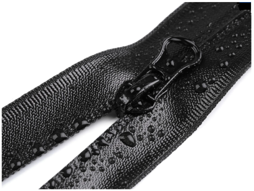 Zamek spiralny # 7 wodoodporny rozdzielczy 80 cm czarny Autolock