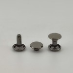 Nity zbitki dwustronne 8 / 3 / 9 mm LUX 100 sztuk czarny nikiel