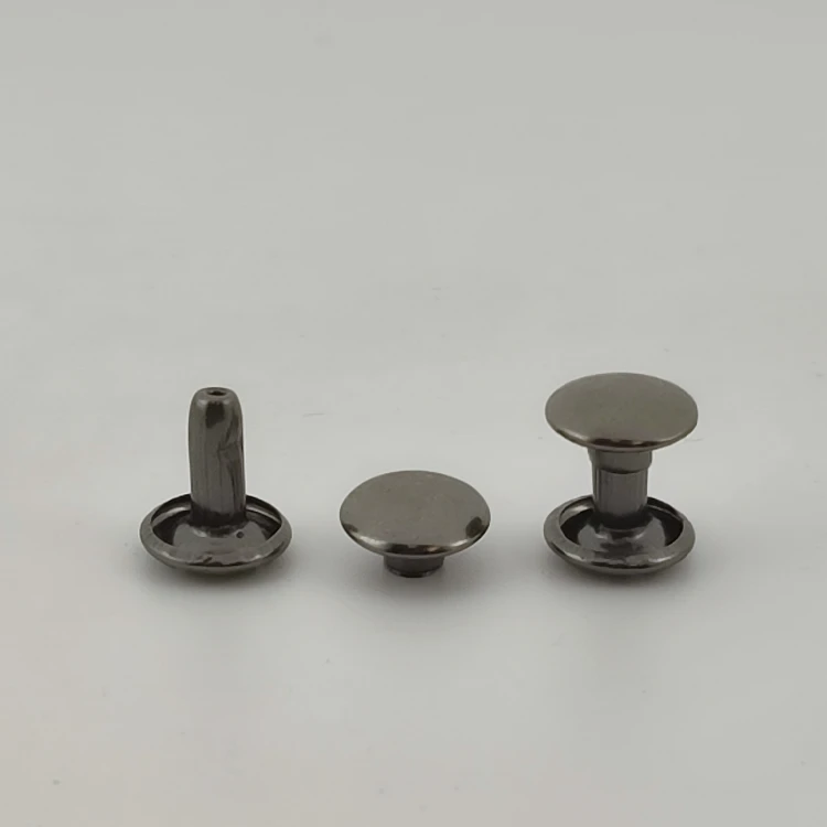 Nity zbitki dwustronne 8 / 3 / 9 mm LUX 100 sztuk czarny nikiel