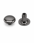 Nity zbitki jednostronne kaletnicze 8 / 3 / 6 mm czarny nikiel 100 szt.