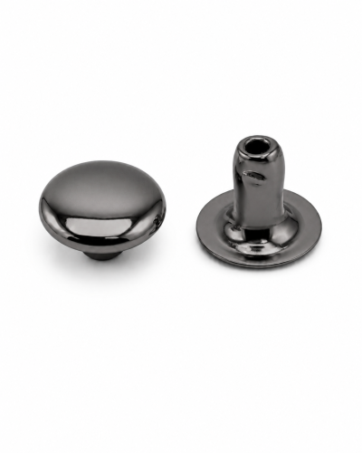 Nity zbitki jednostronne kaletnicze 8 / 3 / 6 mm czarny nikiel 100 szt.