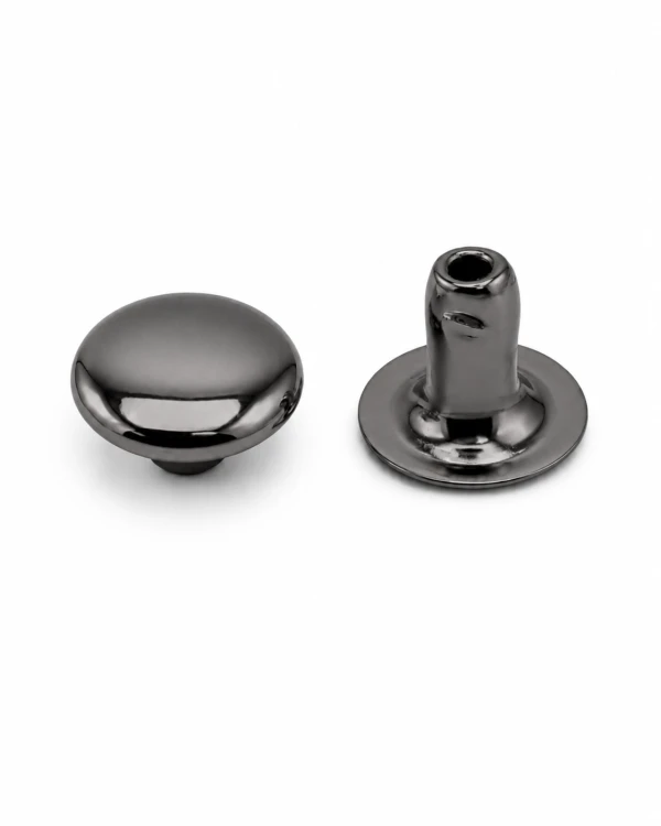 Nity zbitki jednostronne kaletnicze 8 / 3 / 6 mm czarny nikiel 100 szt.