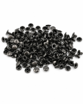 Nity zbitki jednostronne kaletnicze 8 / 3 / 6 mm czarny nikiel 100 szt.
