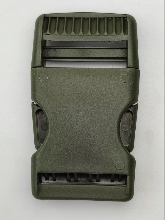 Klamra zatrzaskowa plastikowa 30 mm oliwkowa do paska - 50 szt.