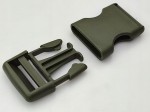 Klamra zatrzaskowa plastikowa 30 mm oliwkowa do paska - 50 szt.