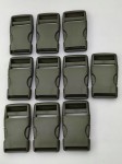 Klamra zatrzaskowa plastikowa 30 mm oliwkowa do paska - 50 szt.