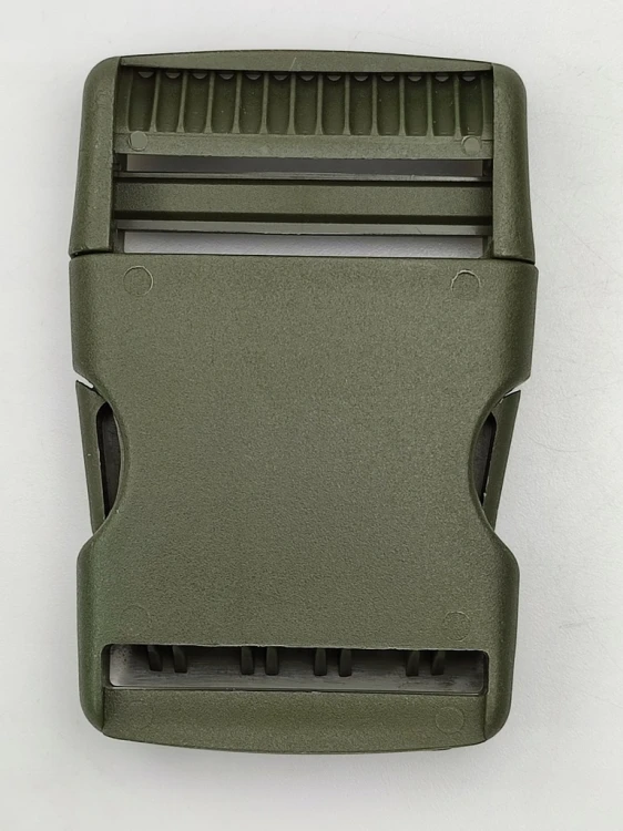 Klamra zatrzaskowa plastikowa 40 mm oliwkowa do paska - 50 szt.