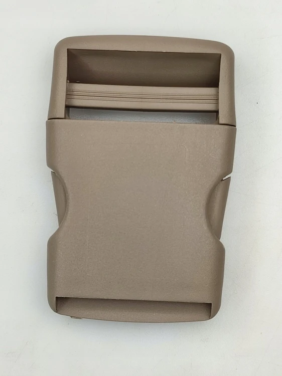 Klamra zatrzaskowa plastikowa 40 mm beżowa do paska - 50 szt.