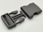 Klamra zatrzaskowa plastikowa 40 mm szara do paska - 50 szt.